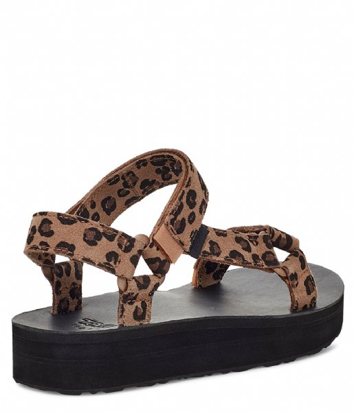 Teva Sandal Midform Universal Leopard Leopard Black