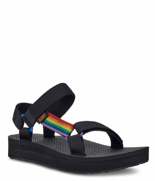 Teva Sandal Midform Universal Pride Black Rainbow