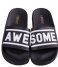 The White Brand Flip flop Awesome 3D black
