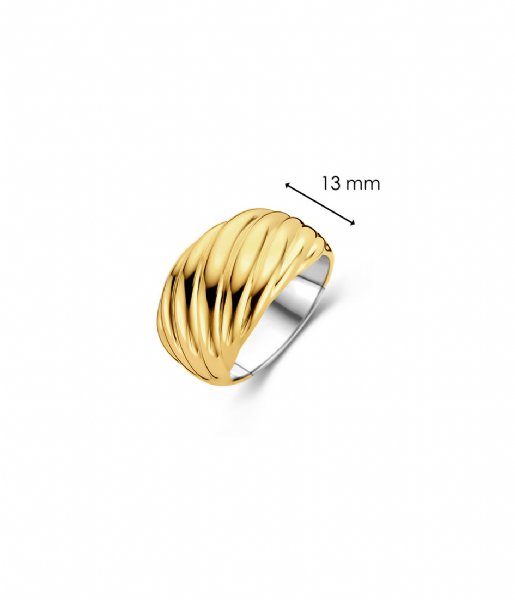 TI SENTO - Milano Ring 925 Sterling Zilveren Ring 12238 Silver yellow gold plated (12238SY)