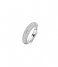 TI SENTO - Milano Ring Silver Platinum Plated Ring 12287ZI Zirconia white
