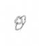 TI SENTO - Milano Ring Silver Platinum Plated Ring 12291ZI Zirconia white