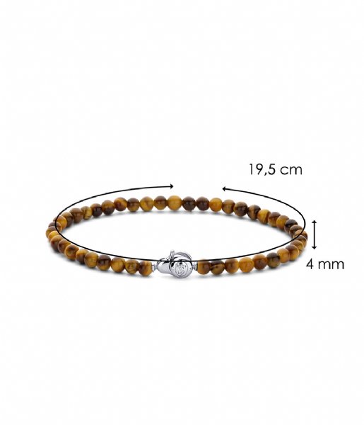 TI SENTO - Milano Bracelet 925 Sterling Zilveren Bracelet 2908 Brown (2908TE)