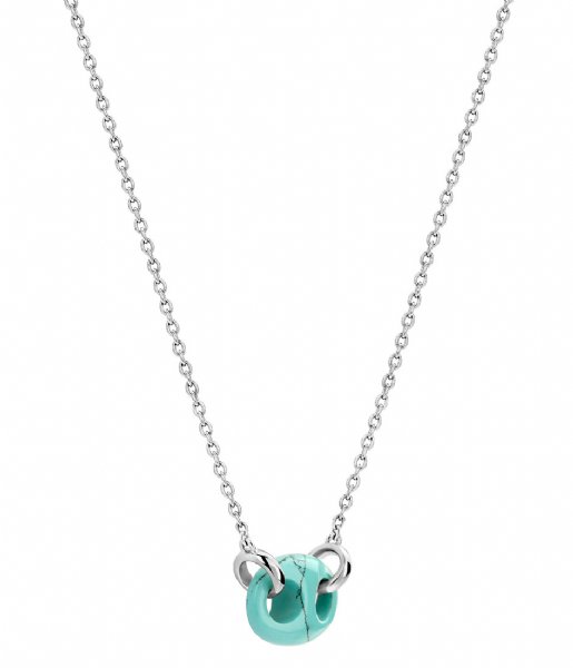 TI SENTO - Milano Necklace 925 Sterling Zilveren Ketting 3987 Turquoise (TQ)