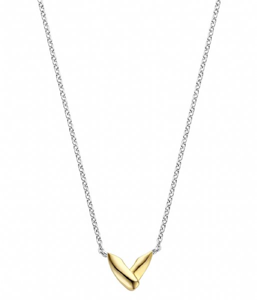 TI SENTO - Milano Necklace 925 Sterling Zilveren Ketting 3990 Silver Yellow Gold Plated (SY)