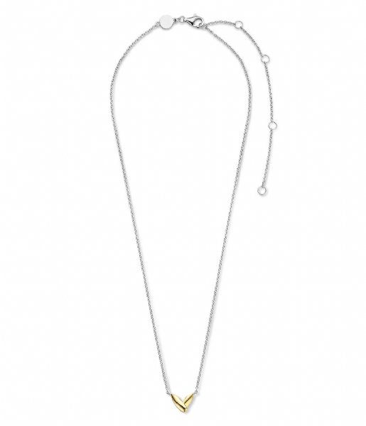TI SENTO - Milano Necklace 925 Sterling Zilveren Ketting 3990 Silver Yellow Gold Plated (SY)