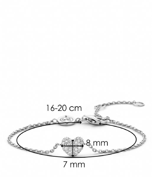 TI SENTO - Milano Bracelet 925 Sterling Zilveren Armband 2885 Wit (2885ZI)