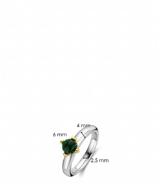 TI SENTO - Milano Ring 925 Sterling Zilver Ring 12126 Malachite (12126MA)