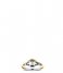TI SENTO - Milano Ring 925 Sterling Zilver Ring 12199 Zirconia white yellow gold plated (12199ZY)