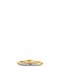 TI SENTO - Milano Ring 925 Sterling Zilver Ring 12211 Zirconia white yellow gold plated