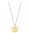 TI SENTO - Milano Necklace 925 Sterling Zilver Necklace 3953 Zirconia white yellow gold plated