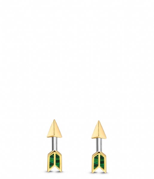 TI SENTO - Milano Earring 925 Sterling Zilver Earrings 7820 Malachite (7820MA)