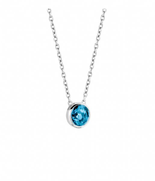 TI SENTO - Milano Necklace 925 Sterling Zilveren Ketting 3845 blauw (3845DB)