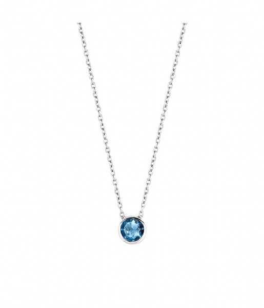 TI SENTO - Milano Necklace 925 Sterling Zilveren Ketting 3845 blauw (3845DB)