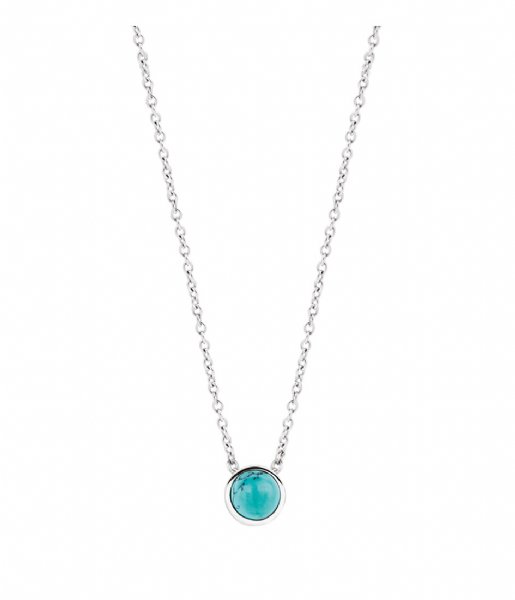 TI SENTO - Milano Necklace 925 Sterling Zilveren Ketting 3845 turquoise (3845TQ)