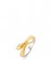 TI SENTO - Milano Ring 925 Sterling silver Ring 12160 zilver geelgoud verguld (12160SY)