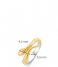 TI SENTO - Milano Ring 925 Sterling silver Ring 12160 zilver geelgoud verguld (12160SY)