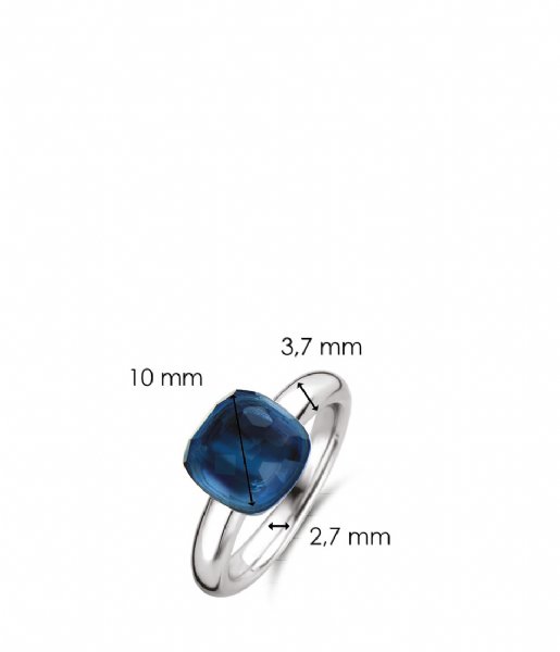 TI SENTO - Milano Ring 925 Sterling silver Ring 12187 blauw (12187DB)