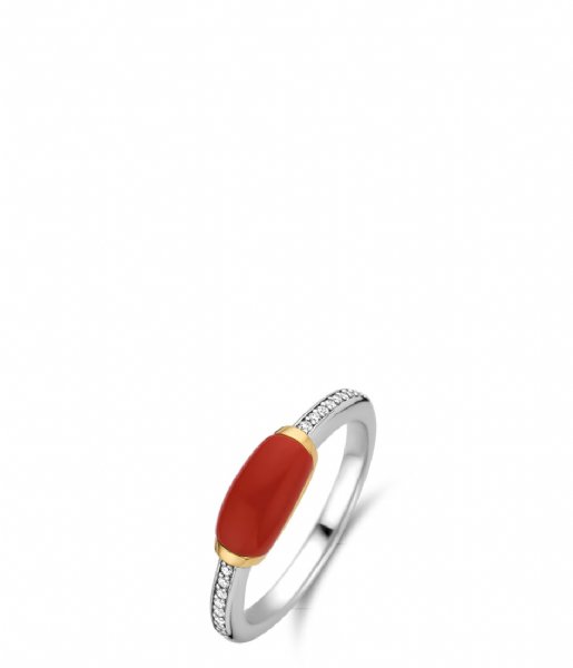 TI SENTO - Milano Ring 925 Sterling silver Ring 12191 koraal rood (12191CR)