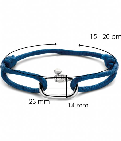 TI SENTO - Milano Bracelet 925 Sterling Zilveren Bracelet 2964 Blue (2964DB)
