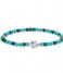 TI SENTO - Milano Bracelet 925 Sterling Zilveren Bracelet 2908 Turquoise- Malachite (2908TM)