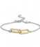 TI SENTO - Milano Bracelet 925 Sterling Zilveren Bracelet 2960 Silver Yellow Gold Plated (2960SY)
