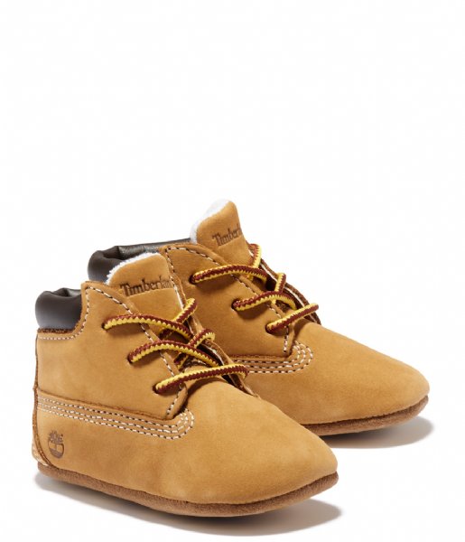 Timberland Lace-up boot Crib Bootie With Hat Wheat