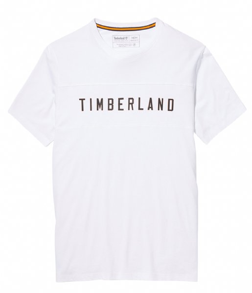 Timberland T shirt Short Sleeve Block Branded Tee White