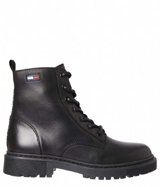 Tommy Hilfiger Lace-up boot Branded Tape Flat Bo Black (BDS)