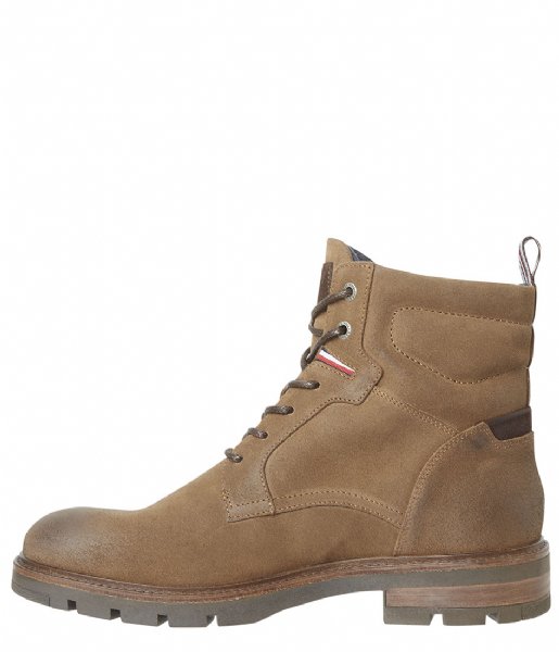 Tommy Hilfiger Lace-up boot Elevated Padded Sued Timber (GWD)