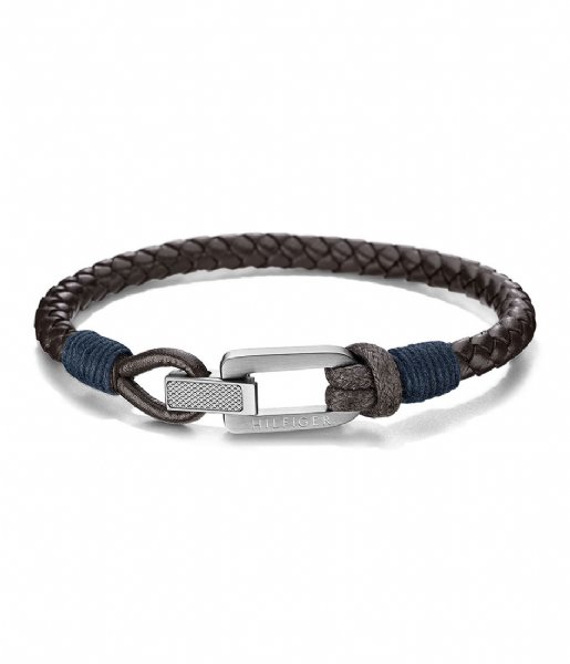 Tommy Hilfiger Bracelet Braided Bracelet Leather Brown (TJ2701011)