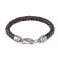 Tommy Hilfiger Bracelet Woven Leather Bracelet Zwart/bruin (TJ2790047)