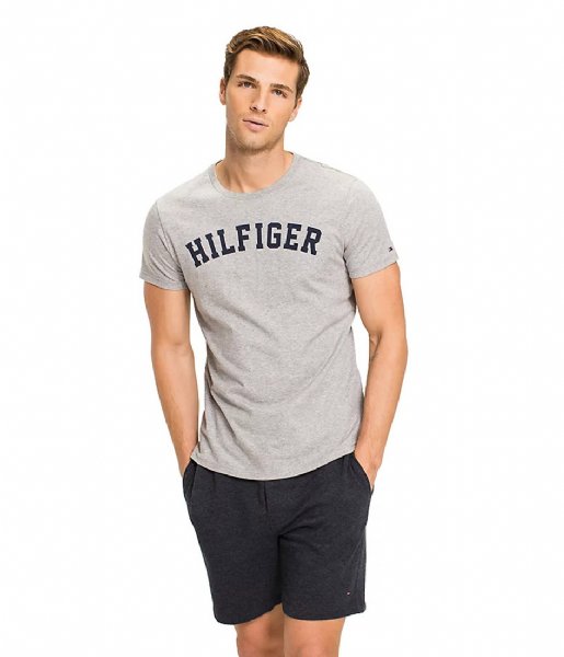 Tommy Hilfiger Nightwear & Loungewear Ss Tee Logo Grey Heather (004)