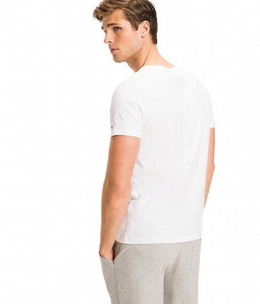 Tommy Hilfiger Nightwear & Loungewear Ss Tee Logo White (100)