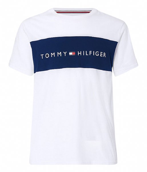 Tommy Hilfiger T shirt CN SS Tee Logo Flag White (100)