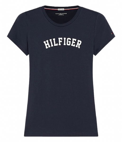 Tommy Hilfiger Nightwear & Loungewear Ss Tee Print Navy Blazer (416)