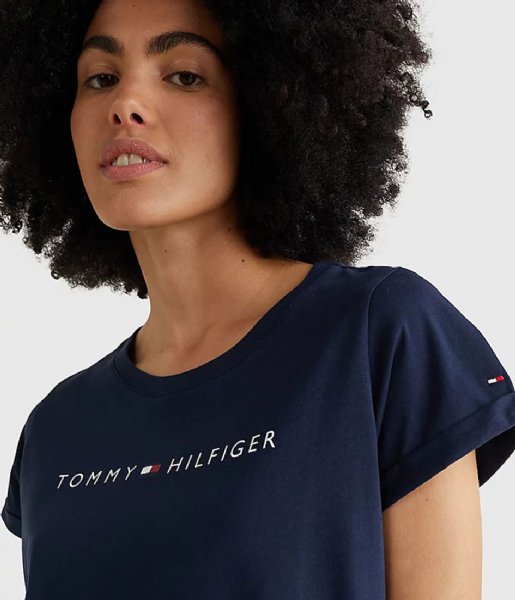 Tommy Hilfiger Nightwear & Loungewear Rn Tee Ss Logo Navy Blazer (416)