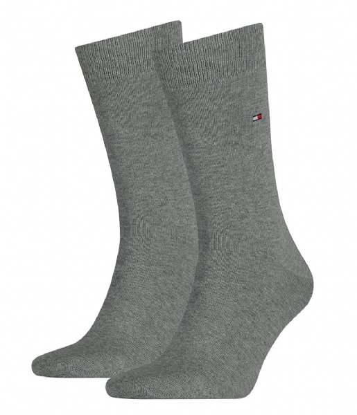 Tommy Hilfiger Sock Men Sock Classic 2P 2-Pack Middle Grey Melange (758)