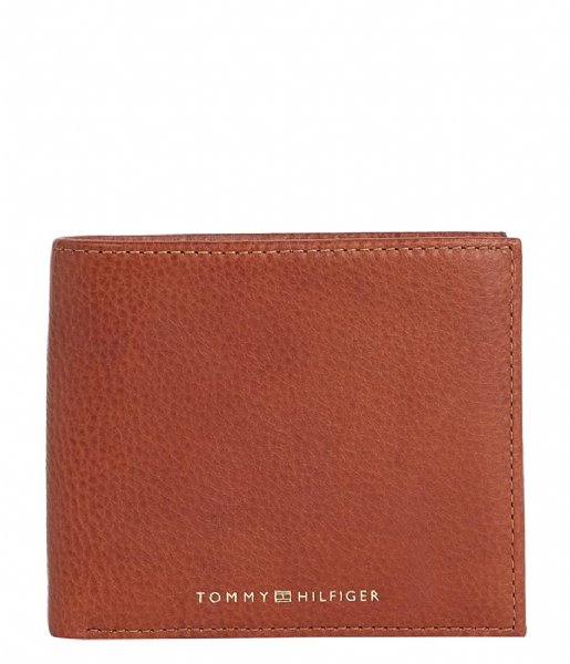 Tommy Hilfiger Flap wallet Premium Leather Cc And Coin Tan (0HD)