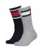 Tommy Hilfiger Sock Kids Flag 2P 2-Pack Middle Grey Melange (758)