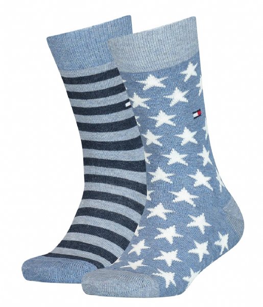 Tommy Hilfiger Sock Kids Sock 2P Stars And Stripes 2-Pack Jeans (356)