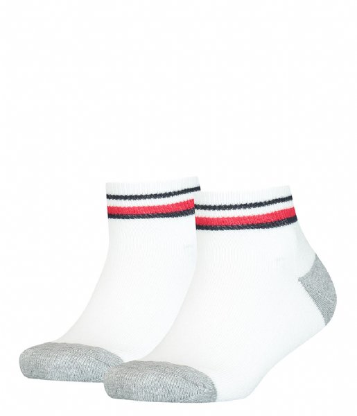 Tommy Hilfiger Sock Kids Iconic Sports Quarter 2P 2-Pack White (300)