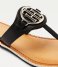 Tommy Hilfiger Sandal Essential Leather Flats Black (BDS)