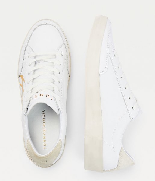 Tommy Hilfiger Sneaker Th Signature Leather White (YBR)