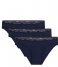 Tommy Hilfiger Bikini 3P Slips Navy Blazer/Navy Blazer/Navy Blazer (416)