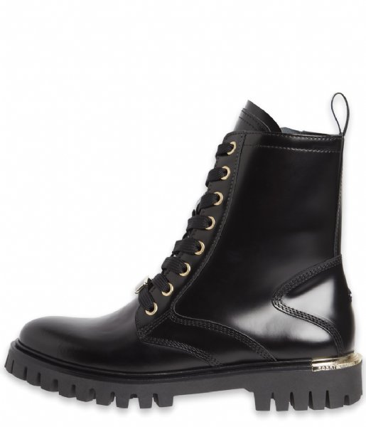 Tommy Hilfiger Lace-up boot Polished Leather Lac Black (BDS)