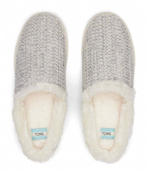 TOMS House slipper Sage Cozy Sweater Knit White