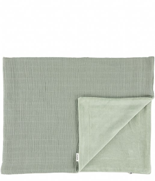 Trixie Plaid Fleece blanket , 100x150cm - Bliss Olive Olive Green