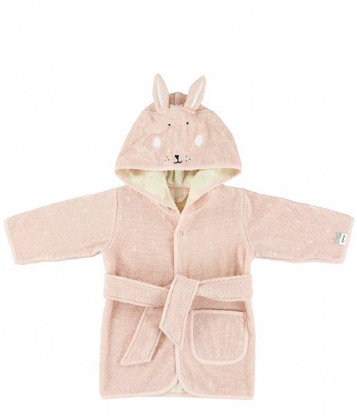 Trixie Baby clothes Bathrobe , 1-2 yr - Mrs. Rabbit Pink