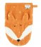 Trixie Plaid Washcloth - Mr. Fox Orange